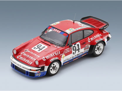 Porsche 911 934 3.3L Turbo Equipe Almeras Freres No. 94 Jacques Almeras Jean Marie Almeras Marianne Hoepfner 24h Le Mans 1980 Spark Model 1:18 scale model - front three-quarter view