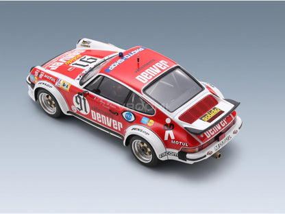 Porsche 911 934 3.0L Turbo Team ASA Cachia No. 91 Bussi Salam Grandet 24h Le Mans 1980 Spark Model 1:18 scale model - rear three-quarter view