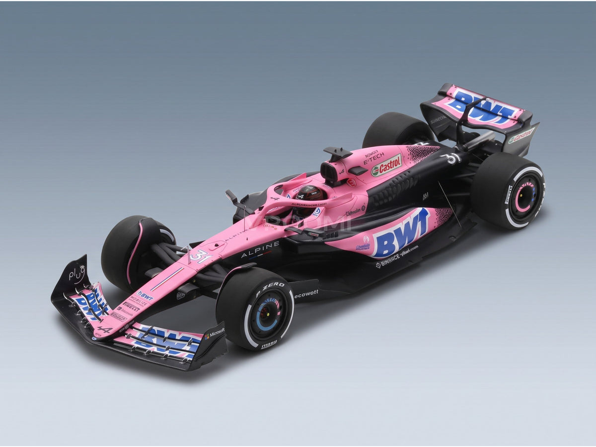 Alpine A523 BWT Alpine F1 Team No. 31 Esteban Ocon Season 2023 Spark Model 1:18 scale model - front three-quarter view