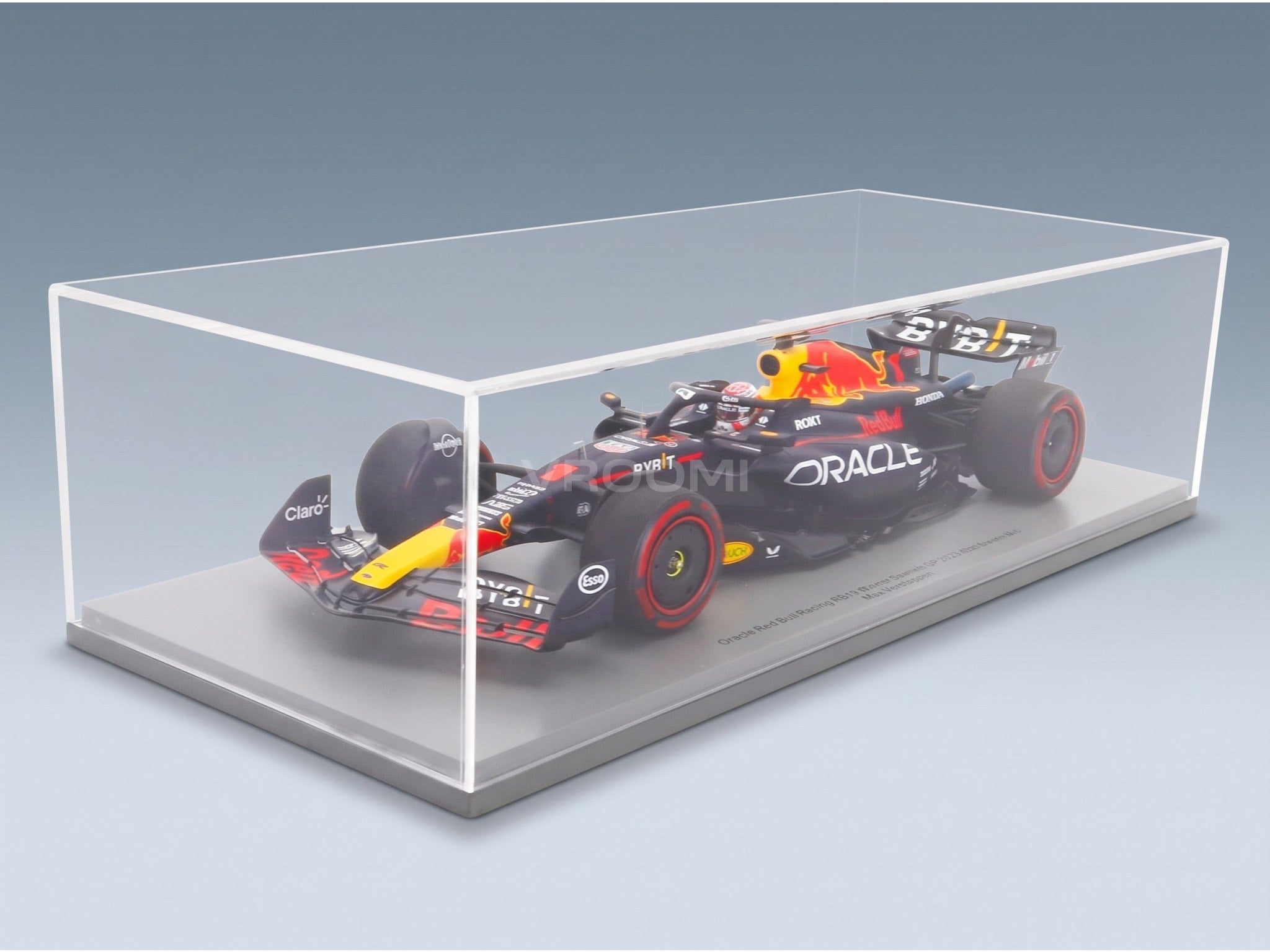 Red Bull RB19 Oracle Red Bull Racing No. 1 Max Verstappen Winner Spain GP 2023 Spark Model 1:18 scale model - original packaging