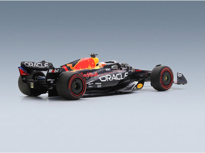 Red Bull RB19 Oracle Red Bull Racing No. 1 Max Verstappen Winner Spain GP 2023 Spark Model 1:18 scale model - rear three-quarter view