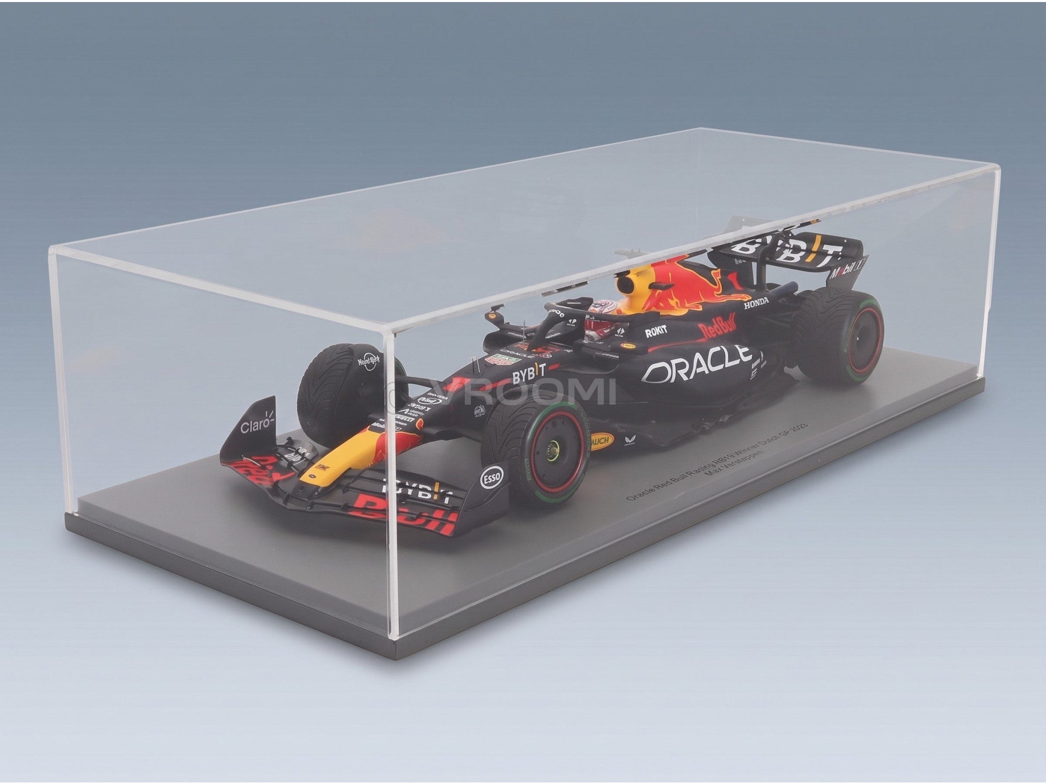 Red Bull RB19 Oracle Red Bull Racing No. 1 Max Verstappen Winner Dutch GP World Champion 2023 Spark Model 1:18 scale model - original packaging