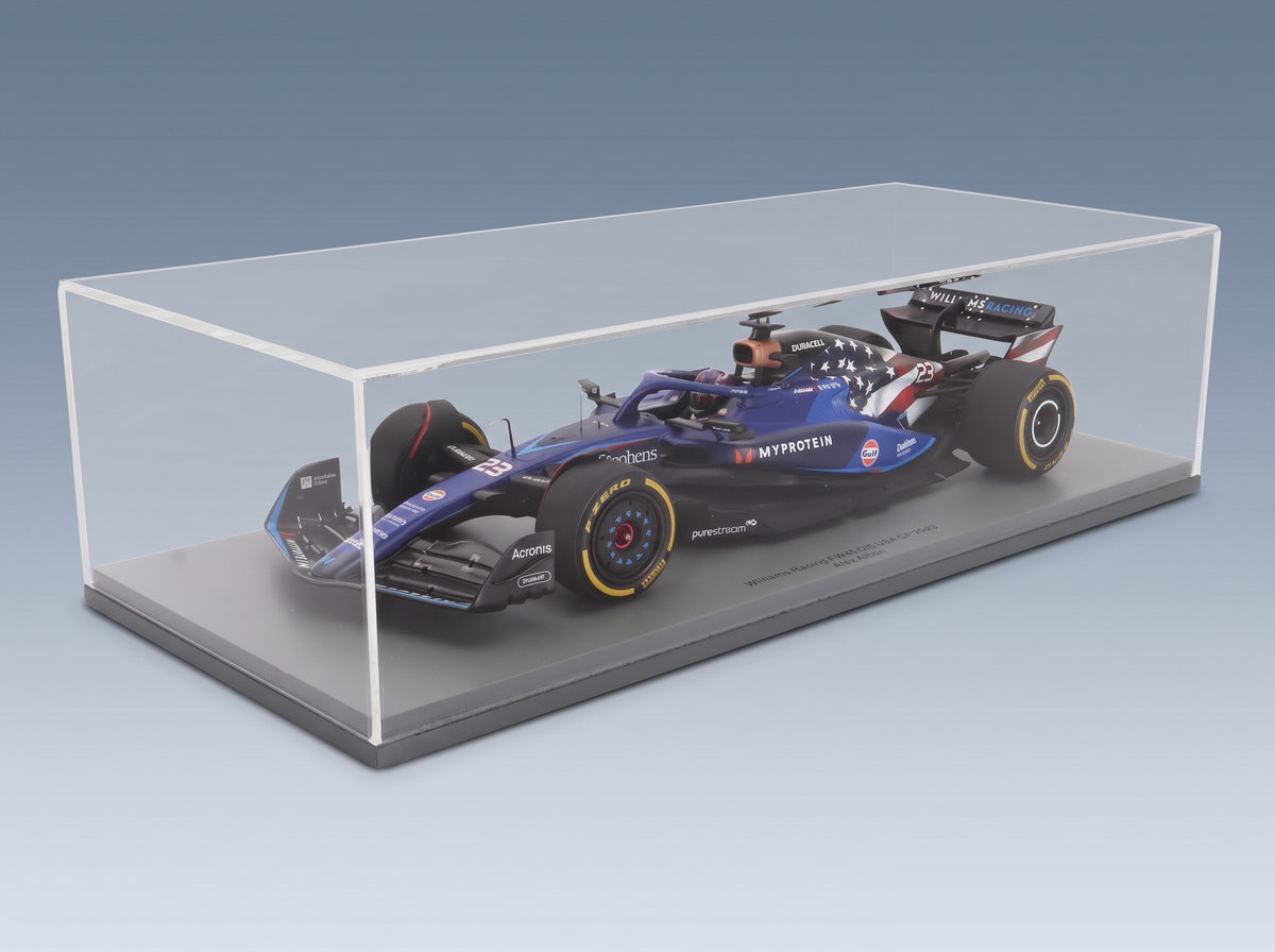 Williams FW45 Team Williams Racing Gulf No. 23 Alexander Albon Austin USA GP 2023 Spark Model 1:18 - original packaging