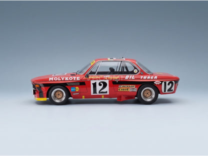 BMW 3.0 CSL Team Luigi Racing No. 12 Alain Peltier Pierre Dieudonne Jean Xhenceval Winner 24h Spa 1974 Spark Model 1:18 scale model - side view