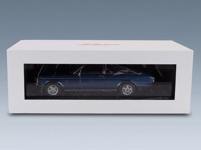 Ford Granada Coupé 1972 Blue Black Schuco 1:18 scale model - original packaging