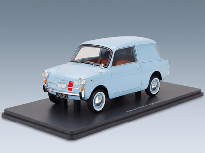 Autobianchi Bianchina Furgoncino Van 1957 Light Blue Schuco 1:18 scale model - front three-quarter view