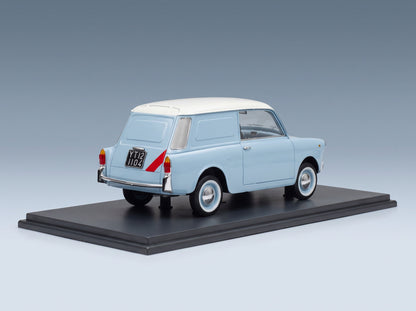 Autobianchi Bianchina Furgoncino Van 1957 Light Blue Schuco 1:18 scale model - rear three-quarter view