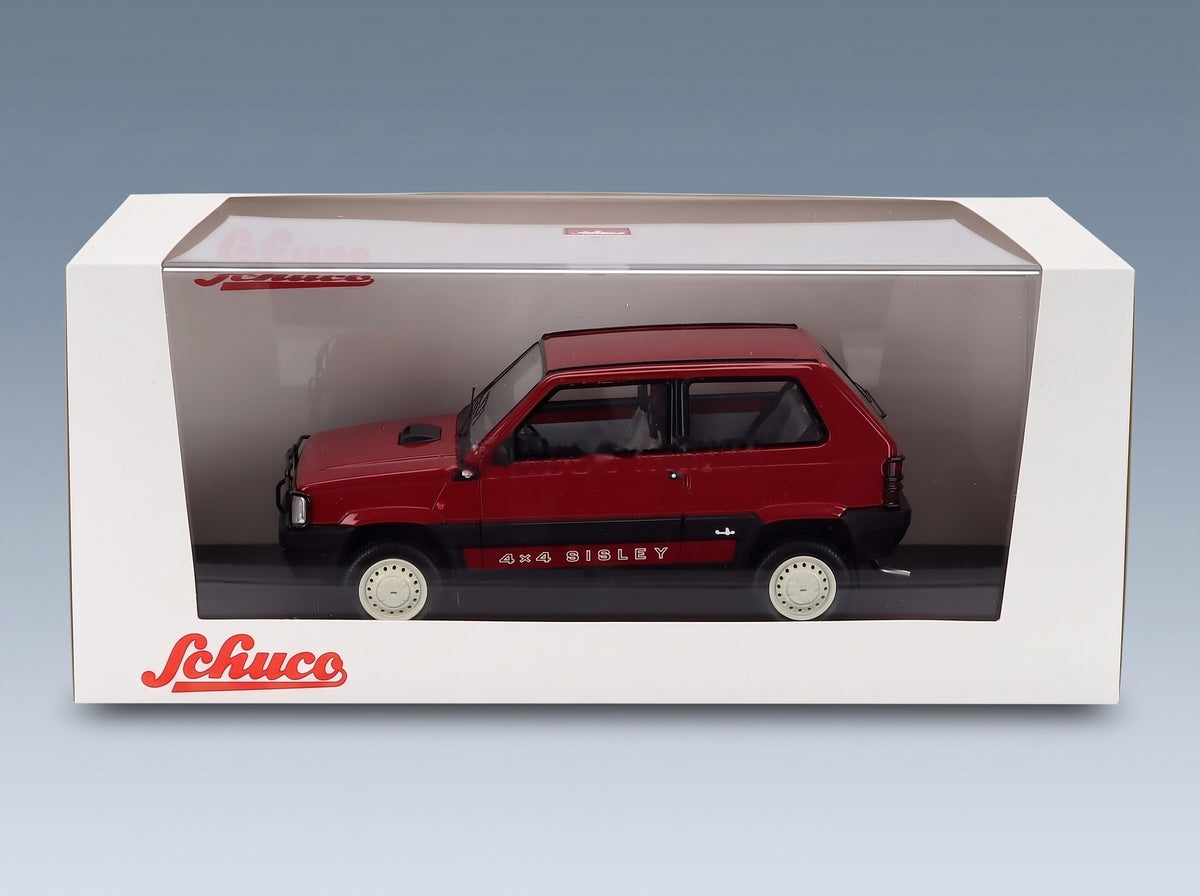 Fiat Panda 4x4 1989 Red Schuco 1:18 scale model - original packaging