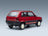 Fiat Panda 4x4 1989 Red Schuco 1:18 scale model - rear three-quarter view