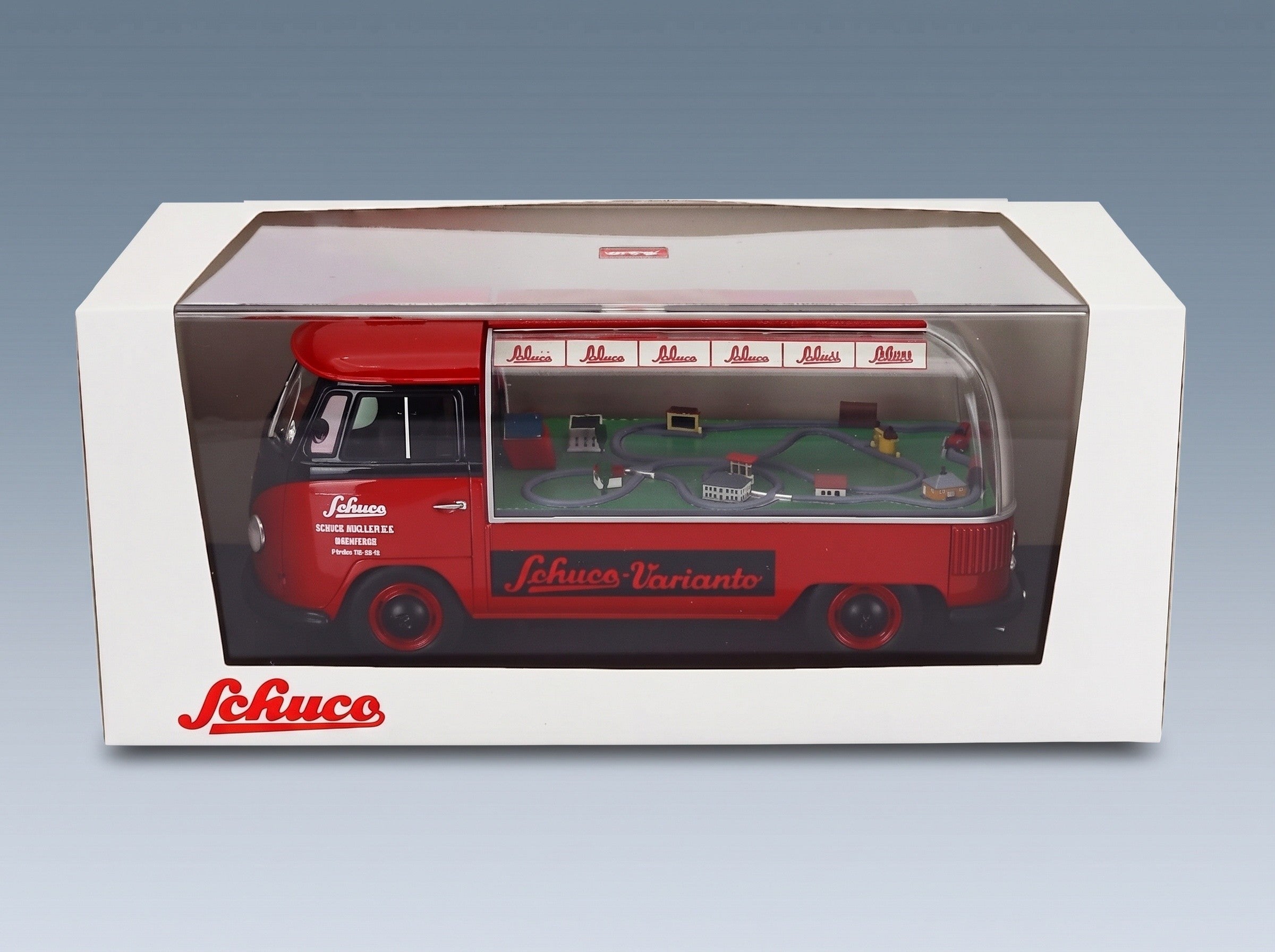 Volkswagen T1 Schuco Varianto 1962 Red Black Schuco 1:18 scale model - original packaging