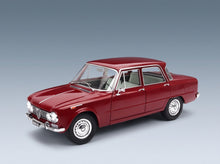 Alfa Romeo Giulia 1.6 Ti 1962 Rosso Amaranto Mitica 1:18 scale model - front three-quarter view