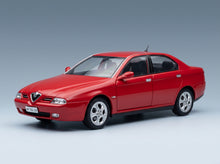 Alfa Romeo 166 3.0 V6 1998 Rosso Alfa Black Interior Mitica 1:18 scale model - front three-quarter view