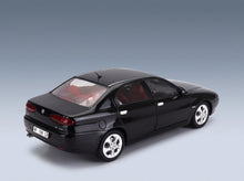 Alfa Romeo 166 3.0 V6 1998 Black with Red Interior Mitica 1:18 scale model - rear three-quarter view