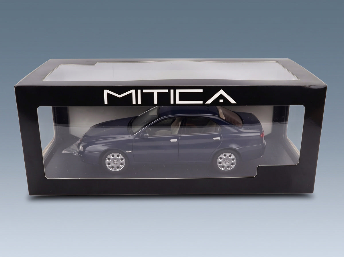 Alfa Romeo 166 2.0 Twin Spark Carabinieri GDF Civile Decals 1998 Blue Mitica 1:18 scale model - original packaging