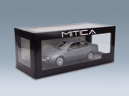 Alfa Romeo 166 2.4 JTD with Decals Comando Esercito Italiano e Civile 1998 Nettuno Grey Metallic Mitica 1:18 scale model - original packaging