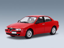 Alfa Romeo 156 2.5 V6 24V 1997 Rosso Alfa Black Interior Mitica 1:18 scale model - front three-quarter view