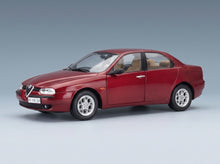 Alfa Romeo 156 2.5 V6 24V 1997 Rosso Proteo Metallizzato Beige Interior Mitica 1:18 scale model - front three-quarter view