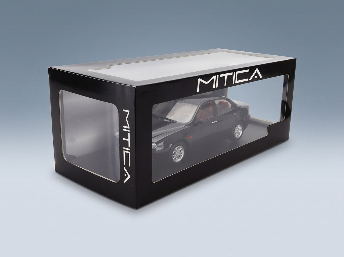 Alfa Romeo 156 2.5 V6 24V 1997 Black 601 Nero Red Interior Mitica 1:18 scale model - original packaging