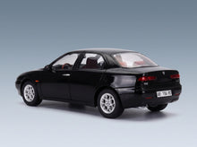 Alfa Romeo 156 2.5 V6 24V 1997 Black 601 Nero Red Interior Mitica 1:18 scale model - rear three-quarter view