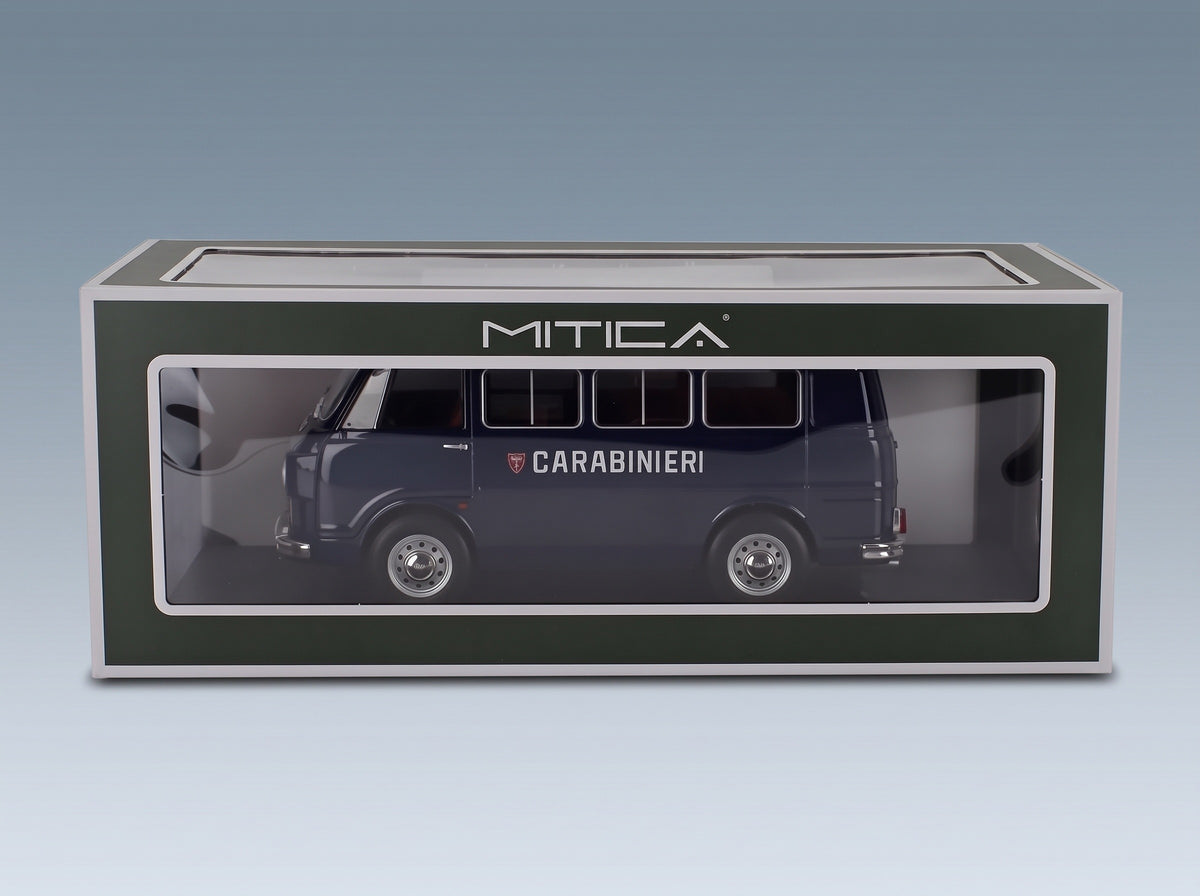 Alfa Romeo F-12 Minibus 1-Series Carabinieri 1969 Blue White Mitica 1:18 scale model - original packaging