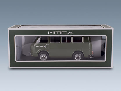 Alfa Romeo F-12 Minibus 1-Series Polizia 1970 Green Mitica 1:18 scale model - original packaging