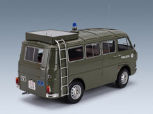 Alfa Romeo F-12 Minibus 1-Series Polizia 1970 Green Mitica 1:18 scale model - rear three-quarter view