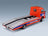 Alfa Romeo A12 F12 Carro Attrezzi Seconda Serie ACI Soccorso Stradale 1977 Orange Blue Mitica 1:18 scale model - rear three-quarter view