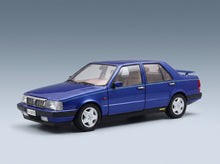 Lancia Thema 8.32 Ferrari 1S 1986 Blue Metallic with Open Rear Wing Mitica 1:18 scale model - front three-quarter view