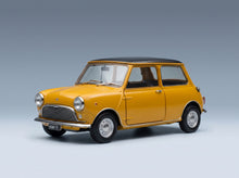 Mini Cooper MK1 1966 Ochre Black Mitica 1:18 scale model - front three-quarter view