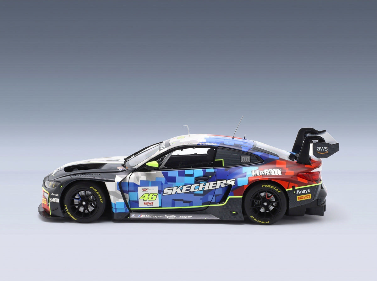 BMW M4 GT3 Evo Team WRT No. 46 Rossi Marciello Winner Race 1 GTWC Misano 2025 Minichamps 1:18 scale model - side view