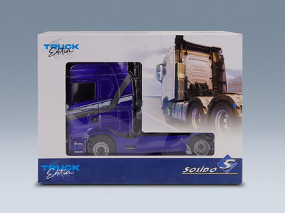 Scania S580 Highline Tractor Truck 2-Axle 2023 Blue Solido 1:24 scale model - original packaging