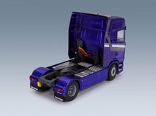 Scania S580 Highline Tractor Truck 2-Axle 2023 Blue Solido 1:24 scale model - rear three-quarter view