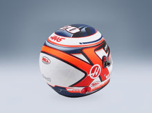 Bell Helmet Haas VF-22 No. 20 Kevin Magnussen F1 Season 2022 Mini Helmet 1:2 scale helmet - rear three-quarter view