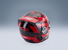 Bell Helmet Esteban Ocon MoneyGram Haas No. 31 F1 2025 Season Mini Helmet 1:2 scale helmet - rear three-quarter view