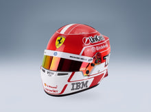 Bell Helmet Charles Leclerc Ferrari HP No. 16 F1 2025 Season Mini Helmet 1:2 scale helmet - front three-quarter view