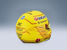 Bell Helmet Lewis Hamilton Ferrari HP No. 44 Season 2025 Mini Helmet 1:2 scale helmet - rear three-quarter view
