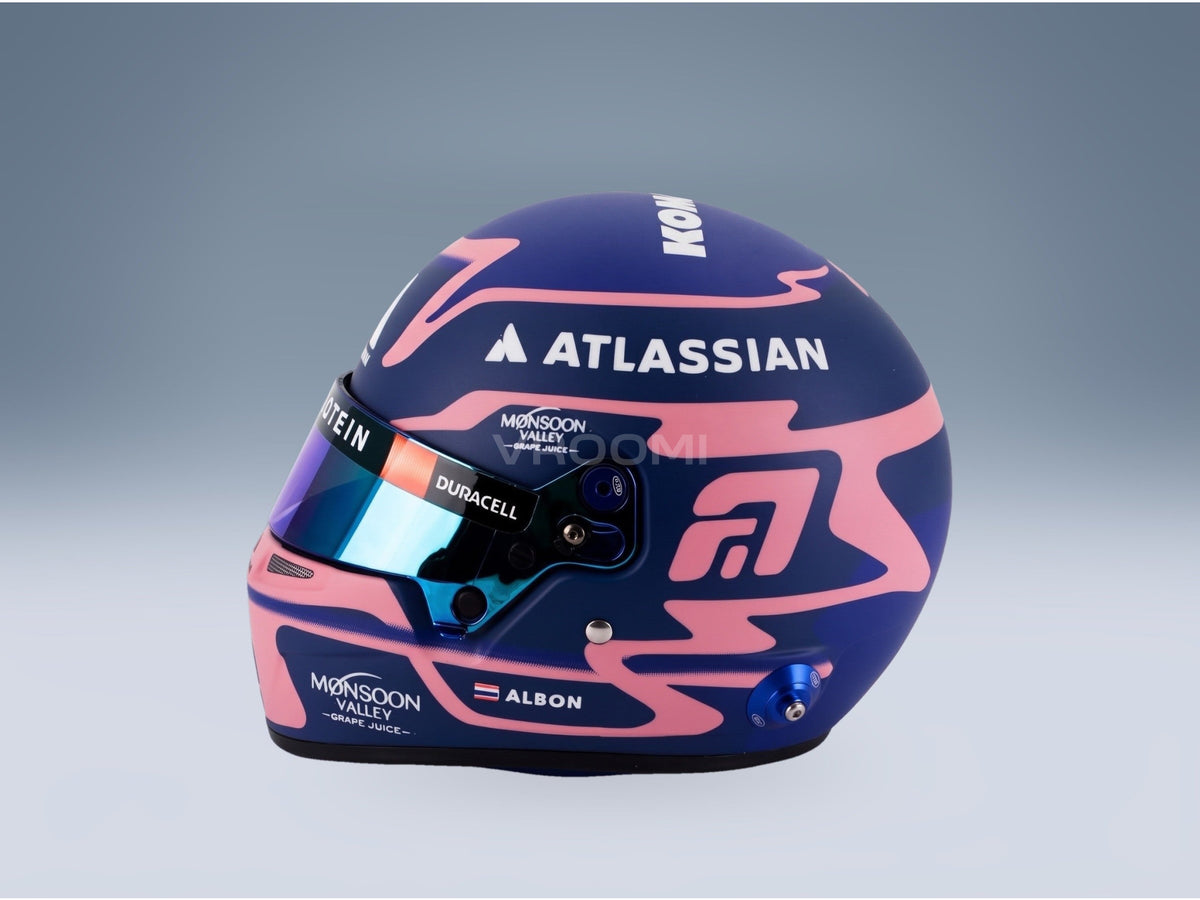 Bell Helmet Alex Albon Williams Racing No. 23 F1 2025 Season Mini Helmet 1:2 scale helmet - side view