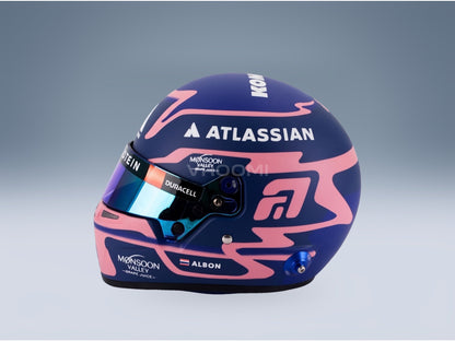 Bell Helmet Alex Albon Williams Racing No. 23 F1 2025 Season Mini Helmet 1:2 scale helmet - side view
