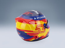 Bell Helmet Carlos Sainz Williams Racing No. 55 F1 Season 2025 Mini Helmet 1:2 scale helmet - rear three-quarter view