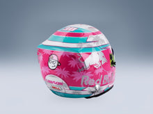 Bell Helmet Liam Lawson Visa Cash App Racing Bulls No. 30 Miami GP 2025 Mini Helmet 1:2 scale helmet - rear three-quarter view