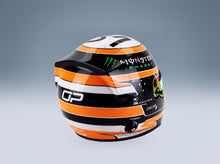 Bell Helmet Oscar Piastri McLaren No. 81 3rd Place Monaco GP 2025 Mini Helmet 1:2 scale helmet - rear three-quarter view