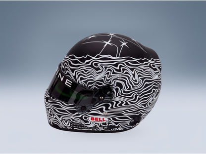 Bell Helmet Mick Schumacher 24h Le Mans WEC Team Alpine Endurance 2025 Mini Helmet 1:2 scale helmet - side view