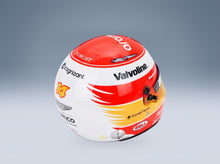 Bell Helmet Fernando Alonso Aston Martin Aramco No. 14 Italian GP 2026 Mini Helmet 1:2 scale helmet - rear three-quarter view