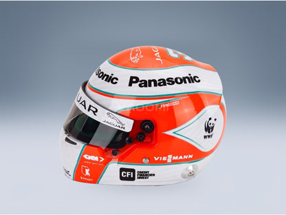 Bell Helmet Nelson Piquet Jr. Formula E Jaguar Racing No. 3 2019 Mini Helmet 1:2 scale helmet - side view