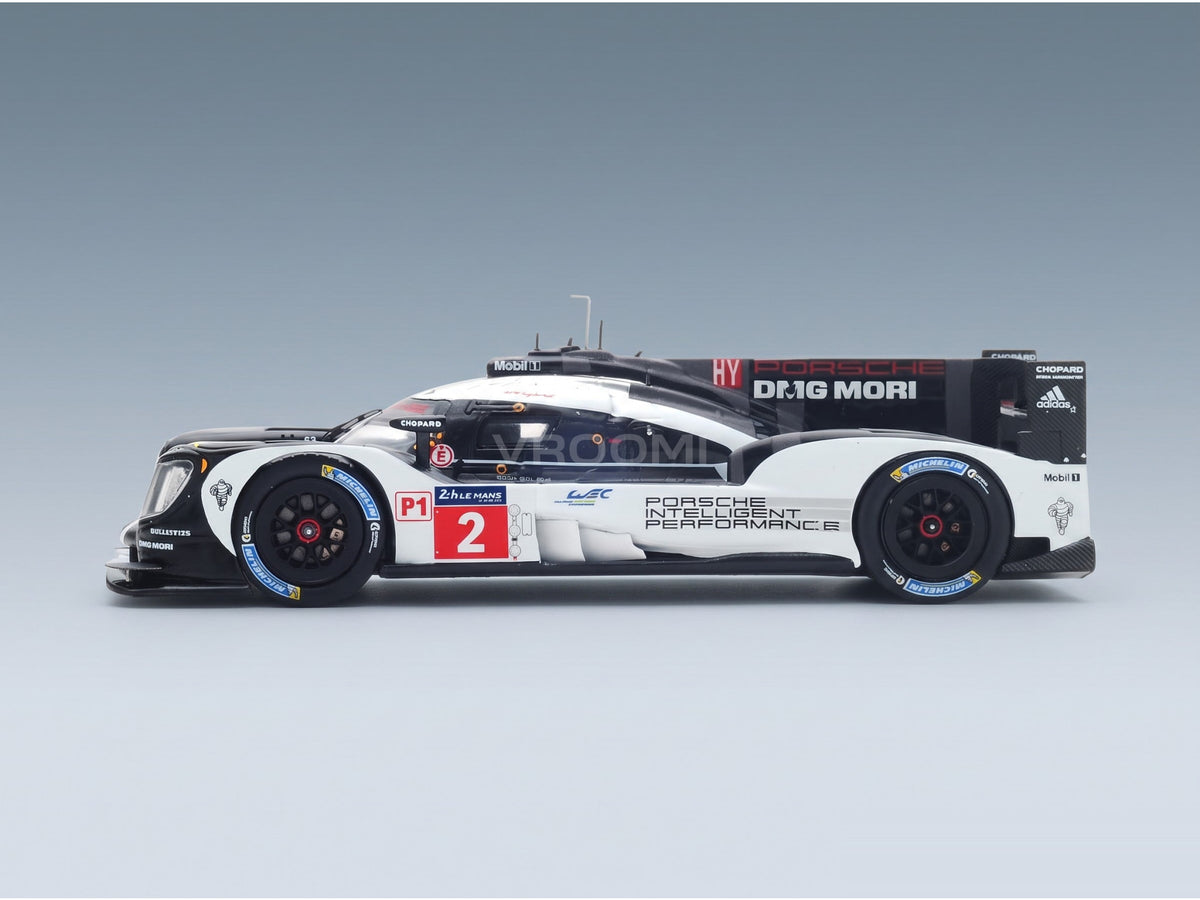 Porsche 919 Hybrid 2.0L Turbo Porsche No. 2 Romain Dumas Neel Jani Marc Lieb Winner 24h Le Mans 2016 Spark Model 1:43 scale model - side view