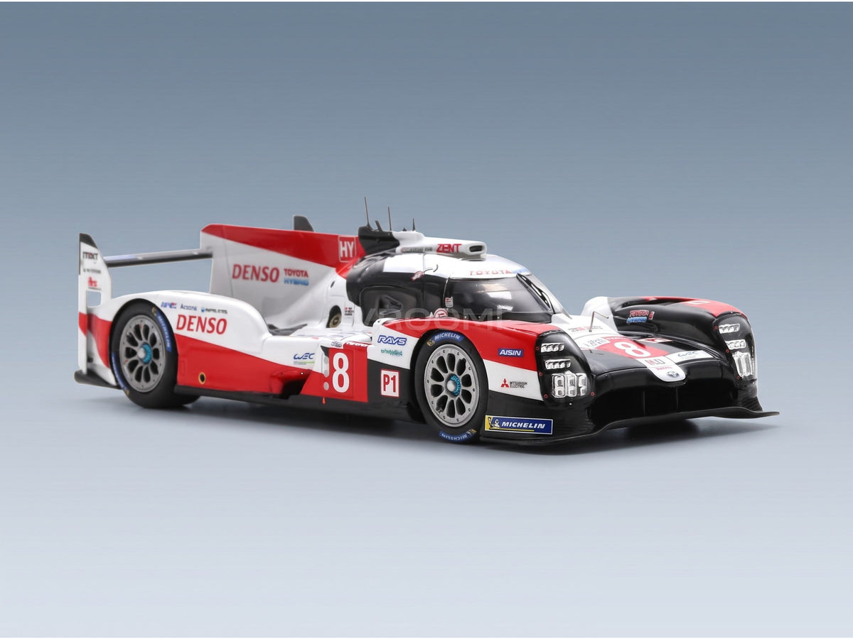 Toyota TS050 Hybrid Toyota Gazoo Racing No. 8 Buemi Hartley Nakajima Winner 24h Le Mans 2020 Spark Model 1:43 scale model - rear three-quarter view