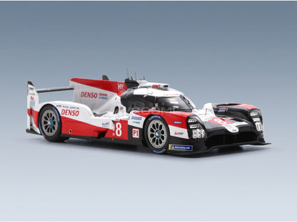 Toyota TS050 Hybrid Toyota Gazoo Racing No. 8 Buemi Hartley Nakajima Winner 24h Le Mans 2020 Spark Model 1:43 scale model - rear three-quarter view