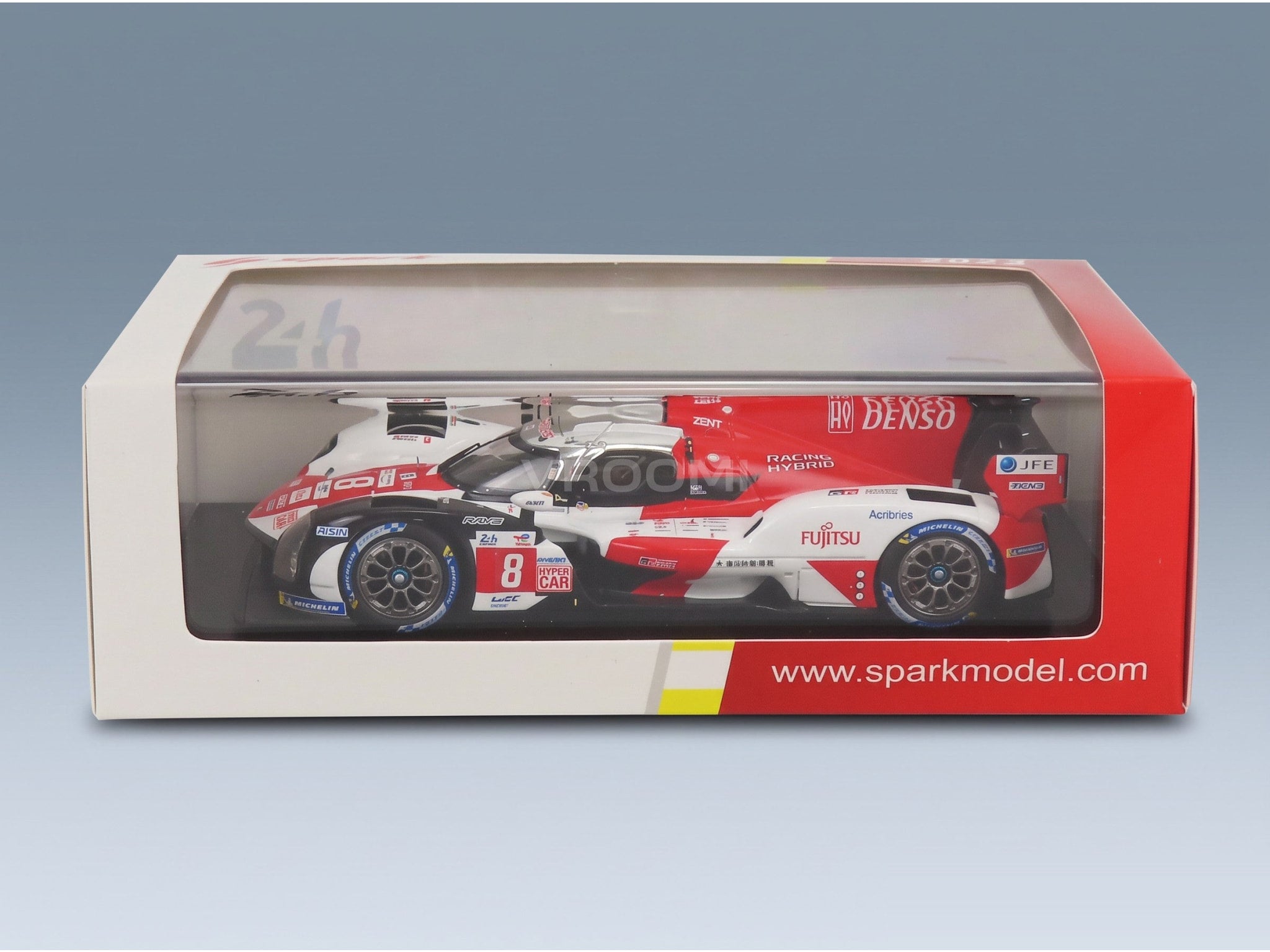 Toyota GR010 Hybrid Toyota Gazoo Racing No. 8 Buemi Hartley Hirakawa Winner 24h Le Mans 2022 Spark Model 1:43 scale model - original packaging