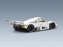 MERCEDES BENZ - SAUBER C9 5.0L TURBO V8 TEAM SAUBER MERCEDES N 63 WINNER 24h LE MANS 1989 JOCHEN MASS - MANUEL REUTER - STANLEY DICKENS - SILVER - rear three-quarter view