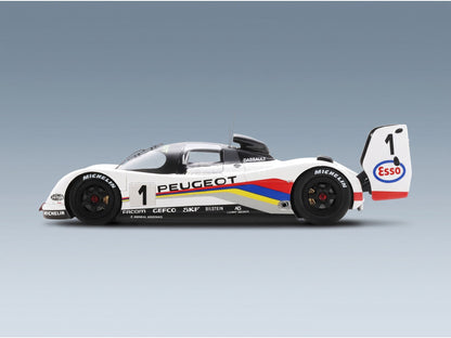 Peugeot 905 Evo1bis SA35 3.5L V10 Peugeot Talbot Sport No. 1 Derek Warwick Yannick Dalmas Mark Blundell Winner 24h Le Mans 1992 Spark Model 1:43 scale model - side view